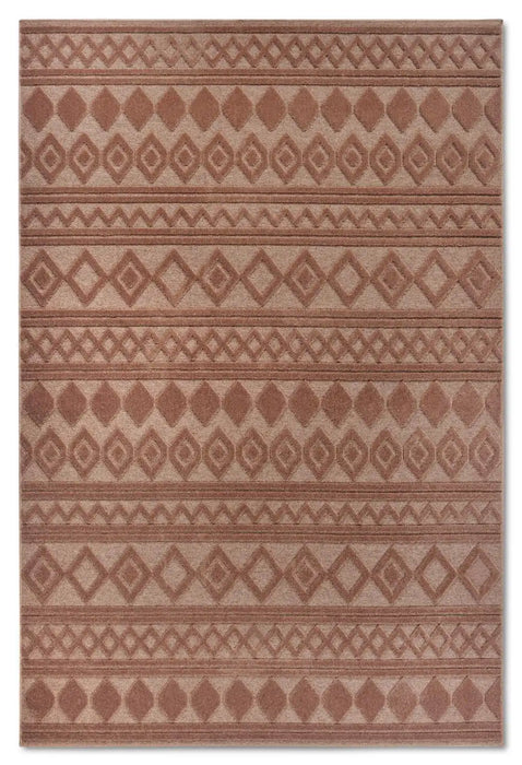 Villeroy and Boch 1879 106139 natural copper Orange Living Room Geometric Rug.