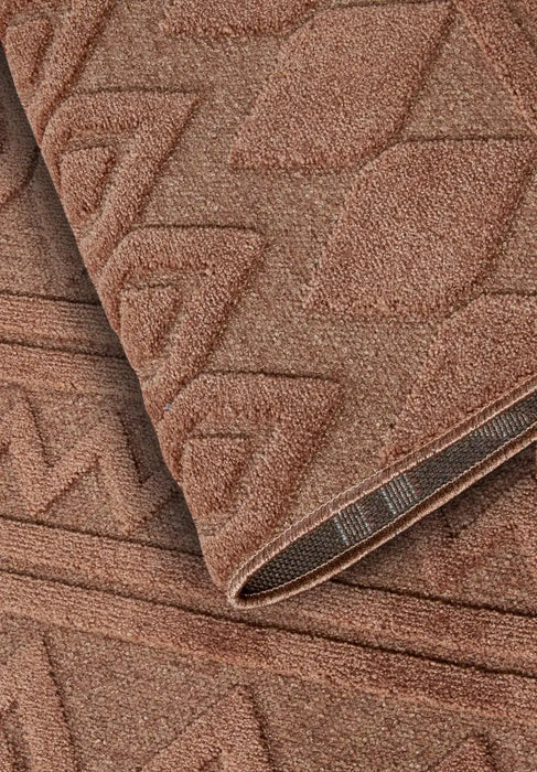 Villeroy and Boch 1879 106139 natural copper Orange Living Room Geometric Rug.