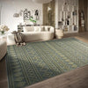 Villeroy and Boch 1879 106140 jungle green Green Living Room Geometric Rug.