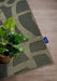 Villeroy and Boch 1879 106141 jungle green Green Living Room Geometric Rug.