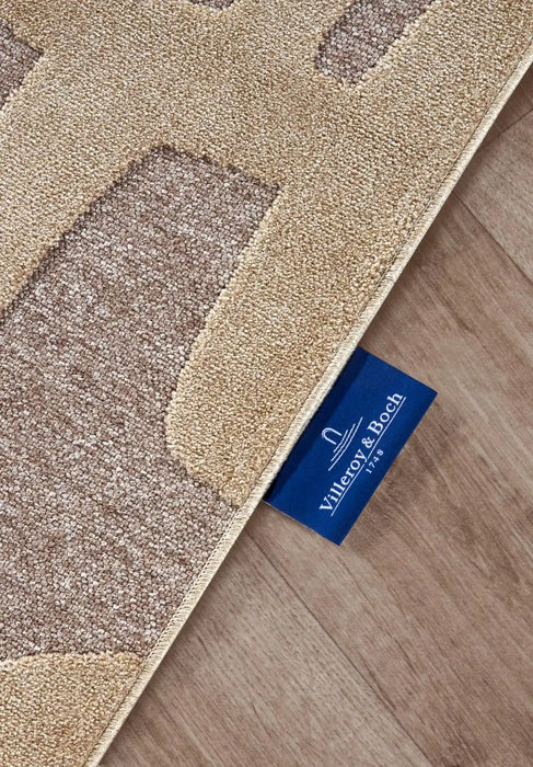 Villeroy and Boch 1879 106142 natural grey beige Grey, Beige Living Room Geometric Rug.