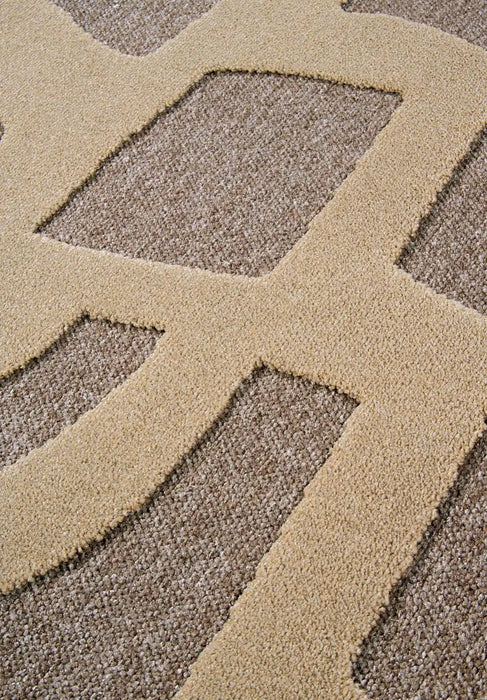 Villeroy and Boch 1879 106142 natural grey beige Grey, Beige Living Room Geometric Rug.