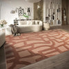 Villeroy and Boch 1879 106143 natural copper Orange Living Room Geometric Rug.