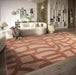 Villeroy and Boch 1879 106143 natural copper Orange Living Room Geometric Rug.
