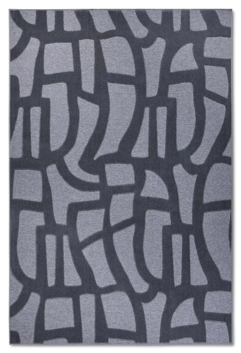 Villeroy and Boch 1879 106145 anthracite Grey Living Room Geometric Rug.