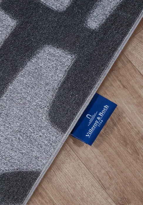 Villeroy and Boch 1879 106145 anthracite Grey Living Room Geometric Rug.