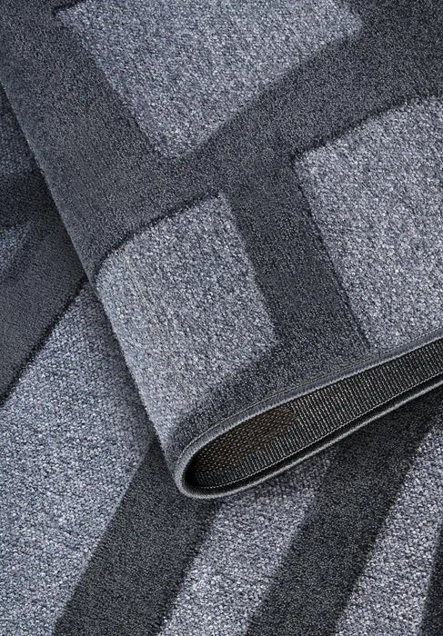 Villeroy and Boch 1879 106145 anthracite Grey Living Room Geometric Rug.