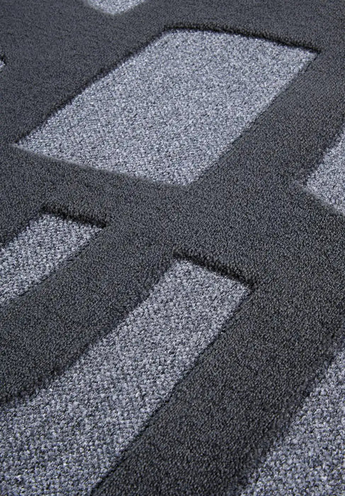 Villeroy and Boch 1879 106145 anthracite Grey Living Room Geometric Rug.