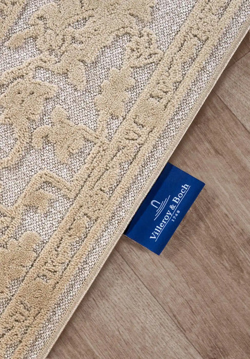 Villeroy and Boch 1879 106146 cream Ivory Living Room Geometric Rug.