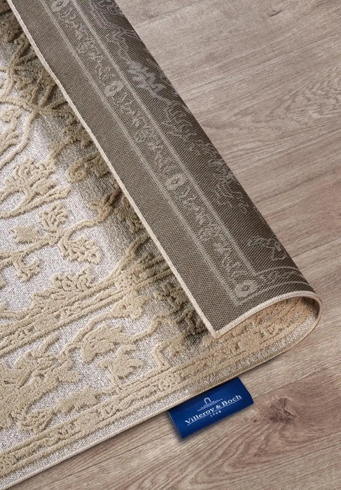 Villeroy and Boch 1879 106146 cream Ivory Living Room Geometric Rug.