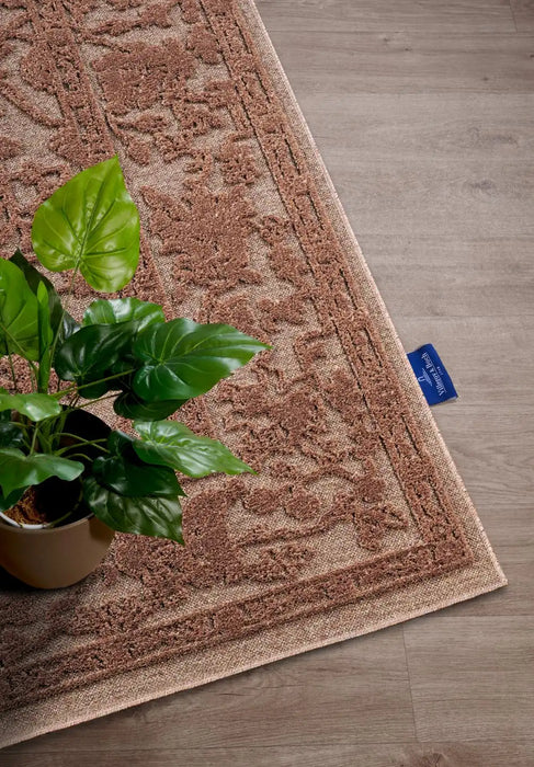 Villeroy and Boch 1879 106147 natural copper Orange Living Room Geometric Rug.