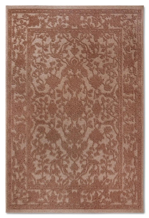 Villeroy and Boch 1879 106147 natural copper Orange Living Room Geometric Rug.