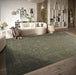Villeroy and Boch 1879 106148 jungle green Green Living Room Geometric Rug.