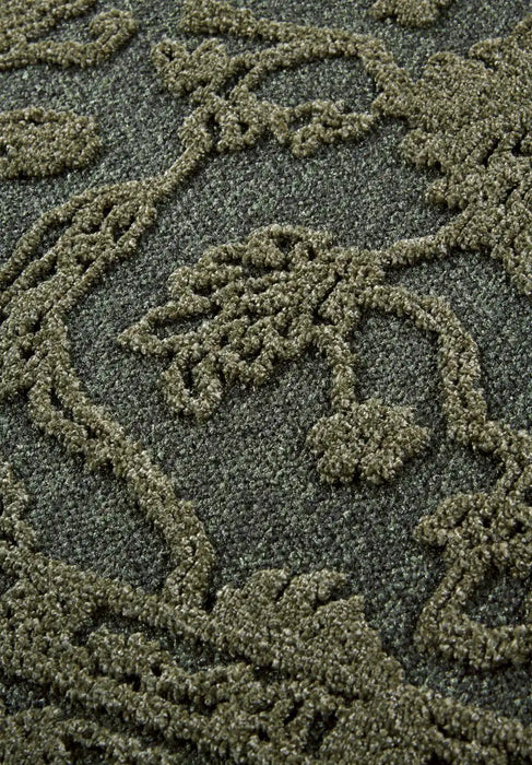 Villeroy and Boch 1879 106148 jungle green Green Living Room Geometric Rug.