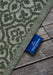 Villeroy and Boch 1883 indoor outdoor 106158 jungle green Green Living Room Washable Rug.