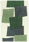 Asiatic romy 12 papercut green Green Living Room Geometric Rug.