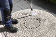 NorthRugs twin reversible circles indoor outdoor 13101 black cream Black, Cream Living Room  Rug.