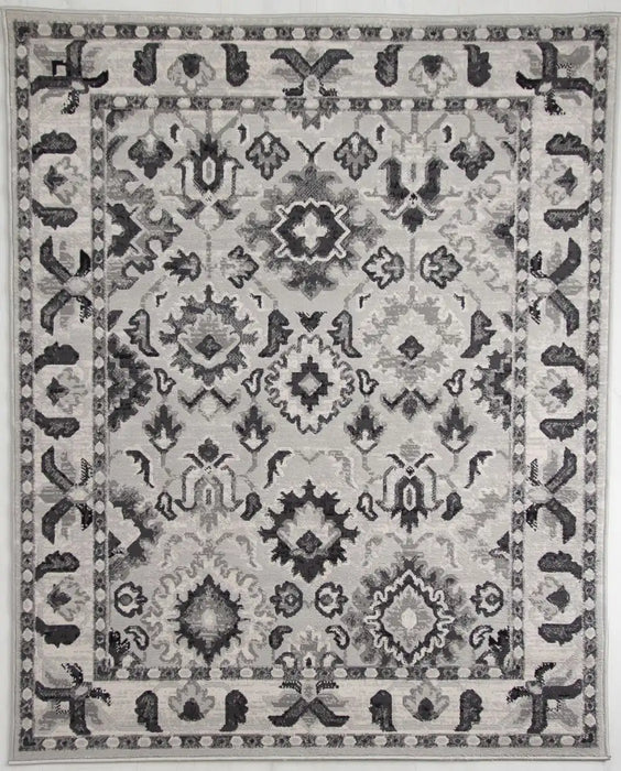 Rug Style balletto 13na anthracite ochre Grey Living Room Geometric Rug.