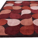 Asiatic romy 14 jive red Multicoloured, Red Living Room Geometric Rug.