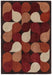Asiatic romy 14 jive red Multicoloured, Red Living Room Geometric Rug.