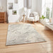 Think Rugs geneva think 1614 silver Grey Living Room Geometric Rug.