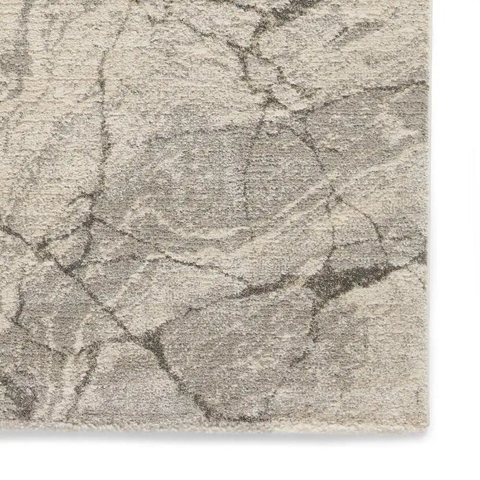 Think Rugs geneva think 1614 silver Grey Living Room Geometric Rug.