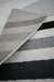 Rug Style balletto 186b grey black Grey, Black Living Room Geometric Rug.