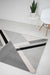 Rug Style balletto 186b grey black Grey, Black Living Room Geometric Rug.