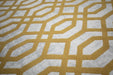 Rug Style balletto 18fa beige ochre Yellow, Beige Living Room Geometric Rug.