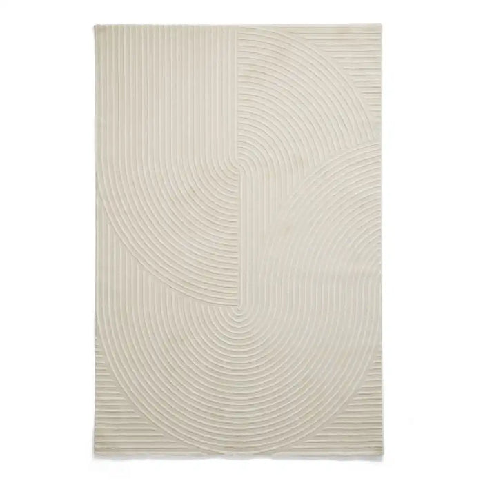 Think Rugs flores by think 1924 cream Ivory, Cream Living Room Shaggy Rug.