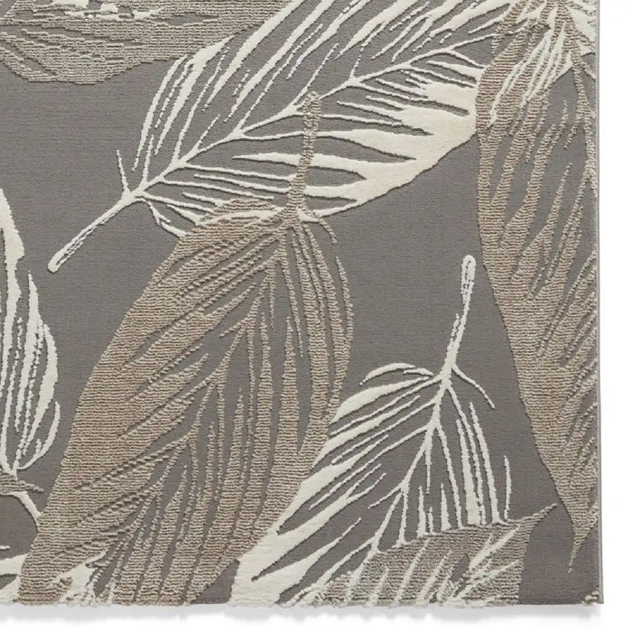Think Rugs flores by think 1925 grey Grey Living Room Shaggy Rug.