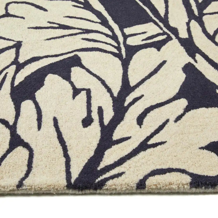 Origins origins heritage 2 midnight blue Blue, Ivory Living Room Wool Rug.