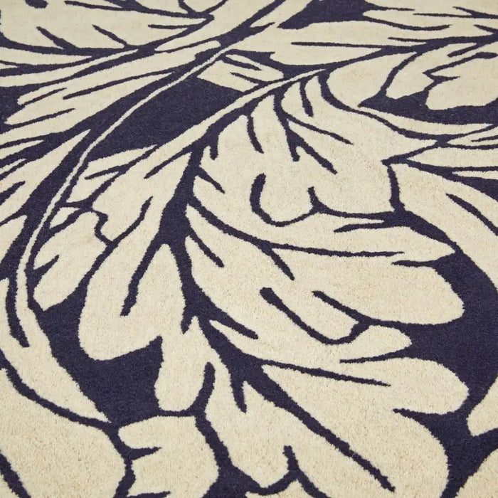 Origins origins heritage 2 midnight blue Blue, Ivory Living Room Wool Rug.