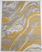 Rug Style balletto 21ea ochre grey Grey, Yellow Living Room Geometric Rug.