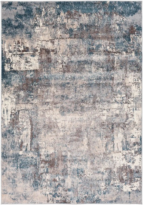 Surya valerie 2307 blue Brown, Cream Living Room Washable Rug.