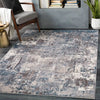 Surya valerie 2307 blue Brown, Cream Living Room Washable Rug.