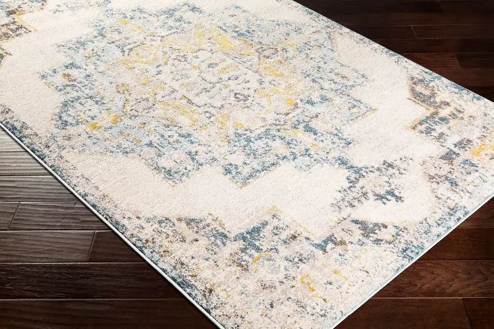Surya lya 2309 grey Grey, Yellow Living Room  Rug.