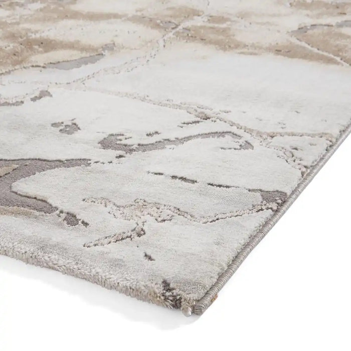 Think Rugs craft 23270 beige Grey, Beige Living Room Geometric Rug.