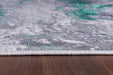 Serdim Rugs emperor 310 aqua Green, Grey Living Room Geometric Rug.