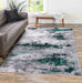 Serdim Rugs emperor 310 aqua Green, Grey Living Room Geometric Rug.