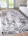 Serdim Rugs emperor 320 stryra silver Grey Living Room Geometric Rug.