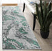 Serdim Rugs emperor 325 picasso aqua Green, Grey Living Room Geometric Rug.