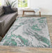 Serdim Rugs emperor 325 picasso aqua Green, Grey Living Room Geometric Rug.