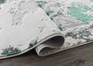 Serdim Rugs emperor 325 picasso aqua Green, Grey Living Room Geometric Rug.