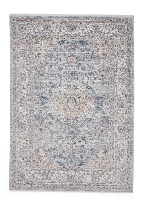 Think Rugs vintage think 35013 blue Blue Living Room  Rug.