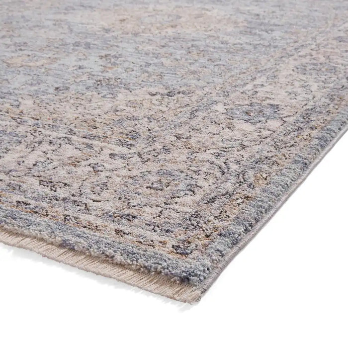 Think Rugs vintage think 35013 blue Blue Living Room  Rug.