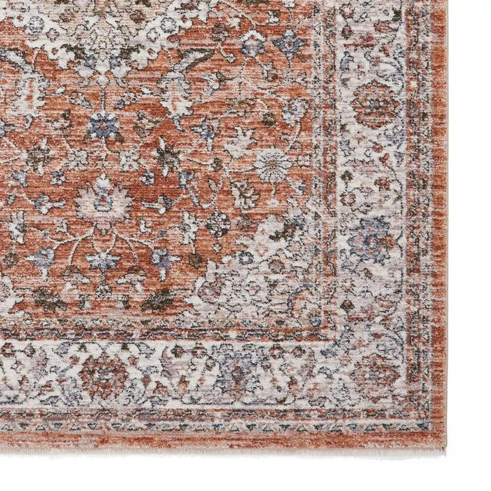 Think Rugs vintage think 35013 terracotta Orange Living Room  Rug.