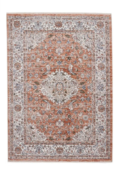 Think Rugs vintage think 35013 terracotta Orange Living Room  Rug.