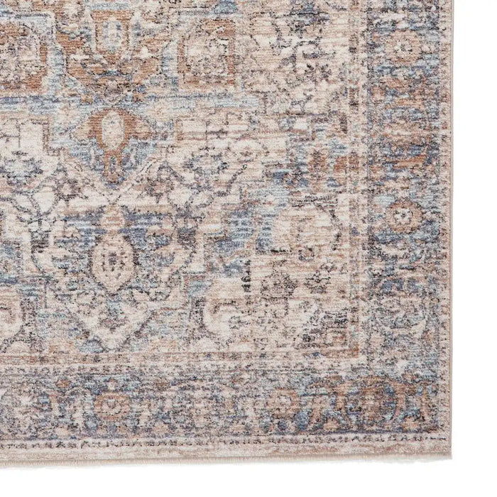 Think Rugs vintage think 35018 blue Blue Living Room  Rug.