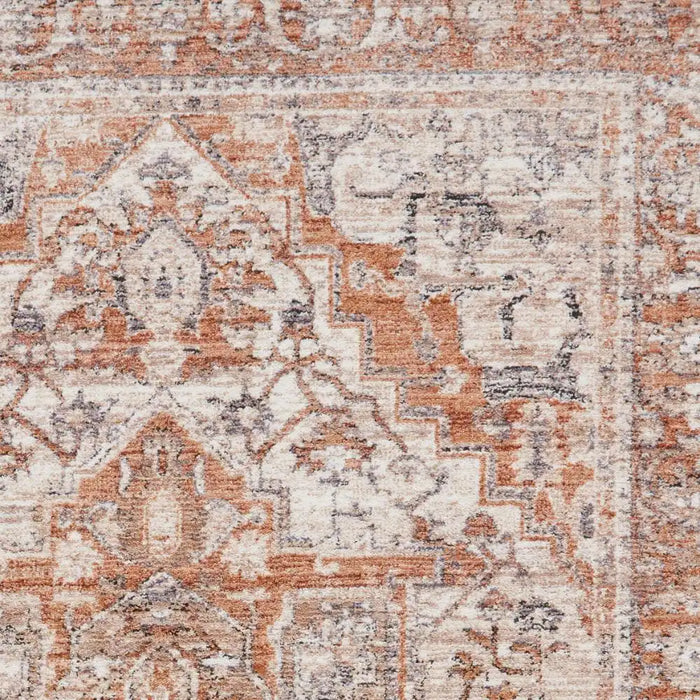 Think Rugs vintage think 35018 terracotta Orange Living Room  Rug.